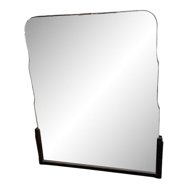 1920 Art Deco Walnut Mirror Bathroom/Hallway Mirror. For Sale