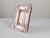 Italian Photo Frame in Pink Murano Glass and Mirror with Floral Rosettes, 1960s For Sale - Image 10 of 14