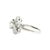 A 1950's 14k white gold cocktail ring featuring a 1.46 carat old European cut diamond, with a J color grade and SI1...