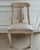 Textile Early 20th Century Vintage Bleached French Empire Style Chairs With Linen Cushion - Set of 4 For Sale - Image 7 of 12