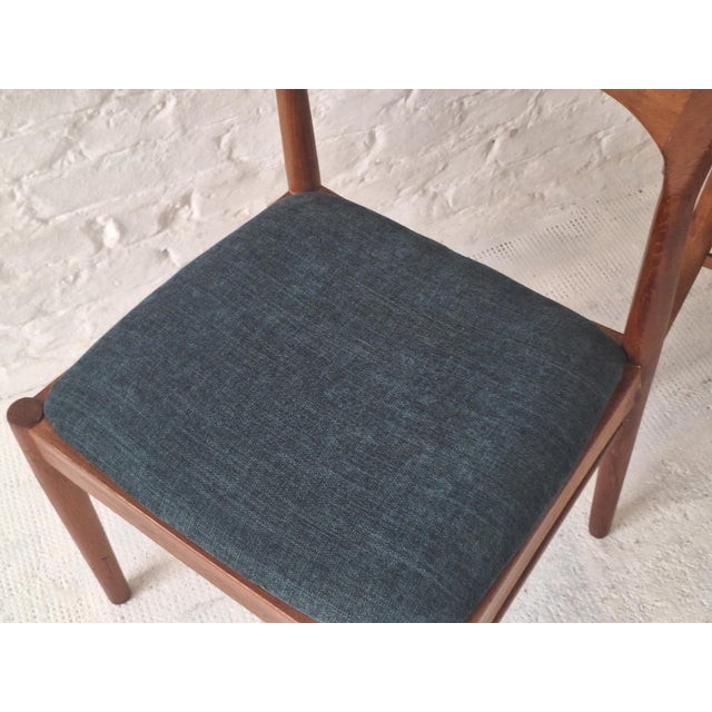 Vintage Teak Dining Chairs by Henning Kjærnulf for KS Møbler, Denmark, 1960s, Set of 2 For Sale - Image 4 of 15