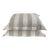 Linen Gray & White Stripe Pillow Shams 32 X 32 - A Pair For Sale