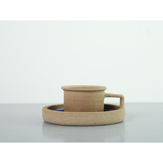 Mid-Century Modern Ceramic Candleholder from BJU Sweden, 1960s For Sale - Image 3 of 16