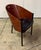 Postmodern 1980s Costes" Curved Mahogany or Grey Oak Plywood Armchair by P. Stark for Driade Aleph Ubik Furniture For Sale - Image 3 of 12