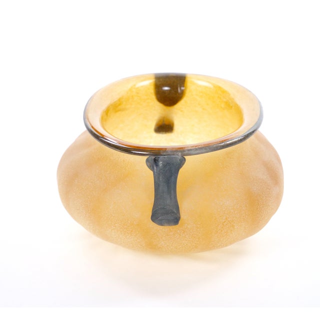 Mid-Century Modern Mid-Century Modern Venetian Art Glass Large Tableware Centerpiece Bowl For Sale - Image 3 of 9