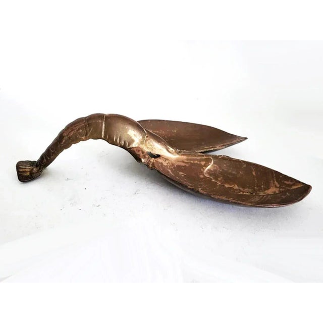 Art Deco Vintage Large Bronze Lobster Dish Sculpture For Sale - Image 3 of 11