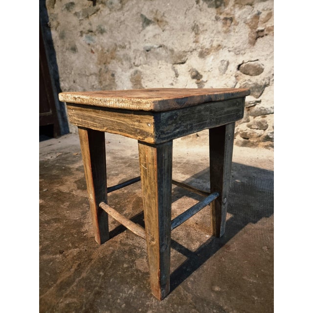 French Workshop Stool, 1900s For Sale - Image 13 of 14