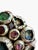 19th-Century Silver Multicolored Stone Cluster Estate Ring With Lion Heads, Size 6 For Sale - Image 4 of 10