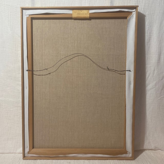 1982 Portrait Painting on Linen by Mary Howe Kiraly, Signed With Provenance & Floater Frame For Sale - Image 12 of 12