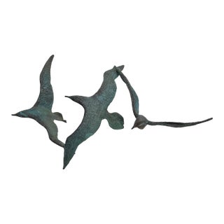 Patinated Cast Iron Sculpture For Sale