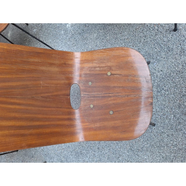 1950s Medea Chairs with Straight Backrests by Vittorio Nobili for Medea, 1950s, Set of 5 For Sale - Image 5 of 11