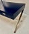 Modern Campaign-Style Desk, Lacquered in Navy Blue For Sale - Image 9 of 12