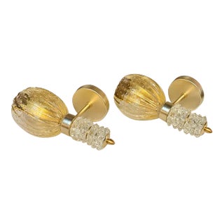 Pair of Modern Rostrada Glass Cup Form Sconces For Sale