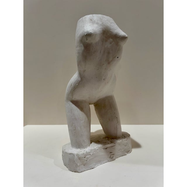 Original plaster sculpture by Larry Mohr, acquired directly from the artist’s estate. This piece reads as a studio or...