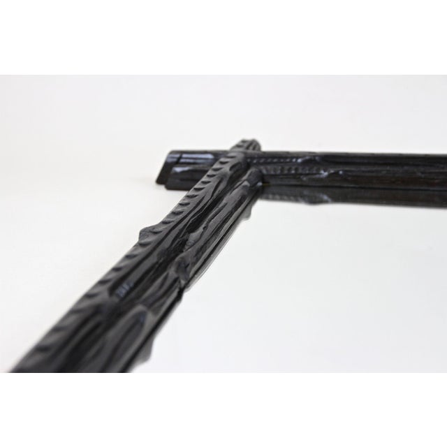 Austrian Black Forest Rustic Wall Mirror with Carved Oak Leaves, 1880 For Sale - Image 14 of 18