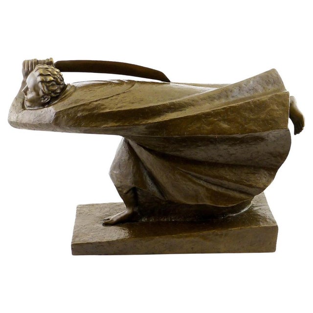 20th Century The Avenger Figurative Sculpture in Bronze For Sale - Image 11 of 11