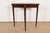 Late 20th Century Baker Furniture Style Federal Inlaid Mahogany Flip Top Demilune Console Game Table For Sale - Image 13 of 14