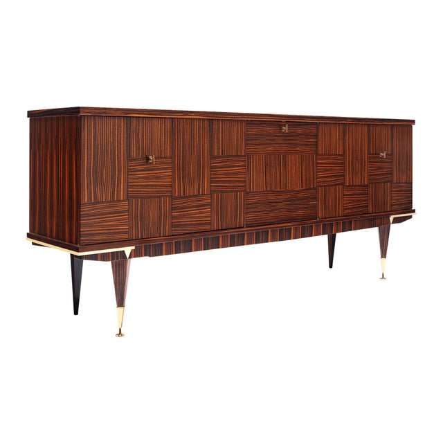 Mid-Century Modern Period Mid-Century Modern Macassar Buffet For Sale - Image 3 of 9