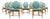 Set of Ten McGuire Organic Modern Rattan Cane Dining Chairs For Sale