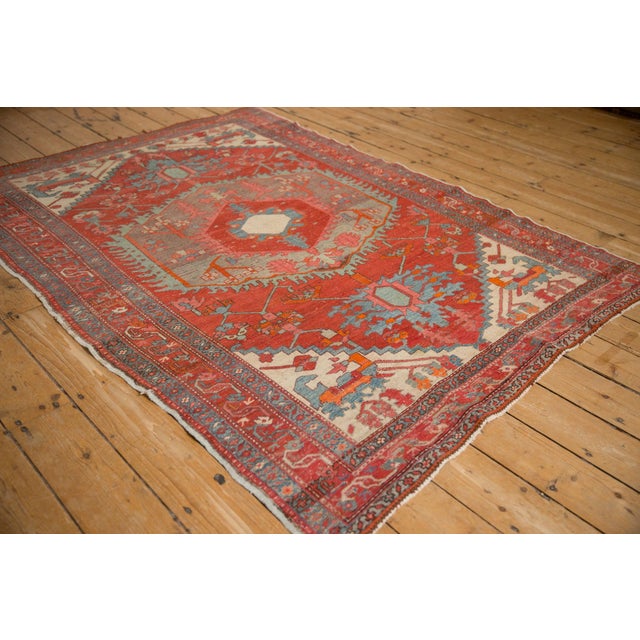 1920s Antique Persian Northwest Hexagonal Medallion Wool Rug For Sale - Image 9 of 14