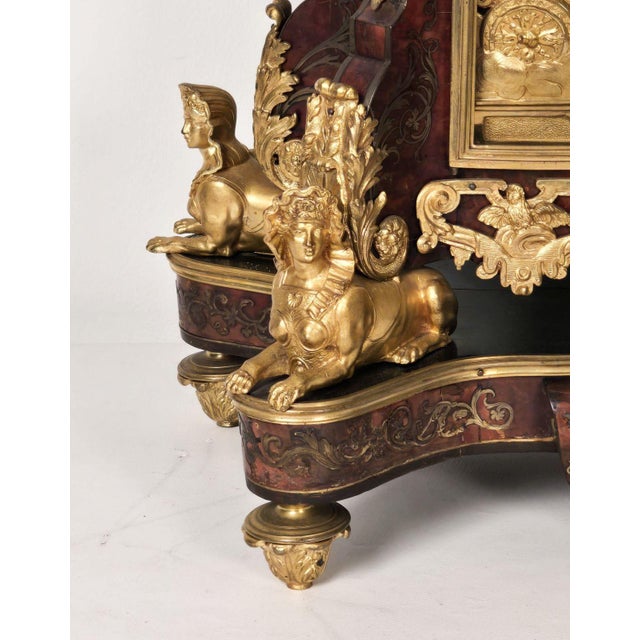 Louis XIV Boulle and Gilt Bracket Clock For Sale - Image 12 of 16