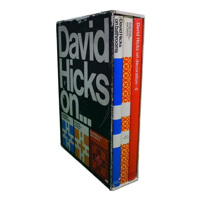 "David Hicks On... Bathrooms, Decoration With Fabrics, and Decoration- 5" With Dh Slipcase- Set of 3 For Sale