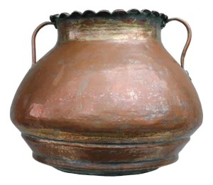Large Vintage Copper Cauldron, 1920s