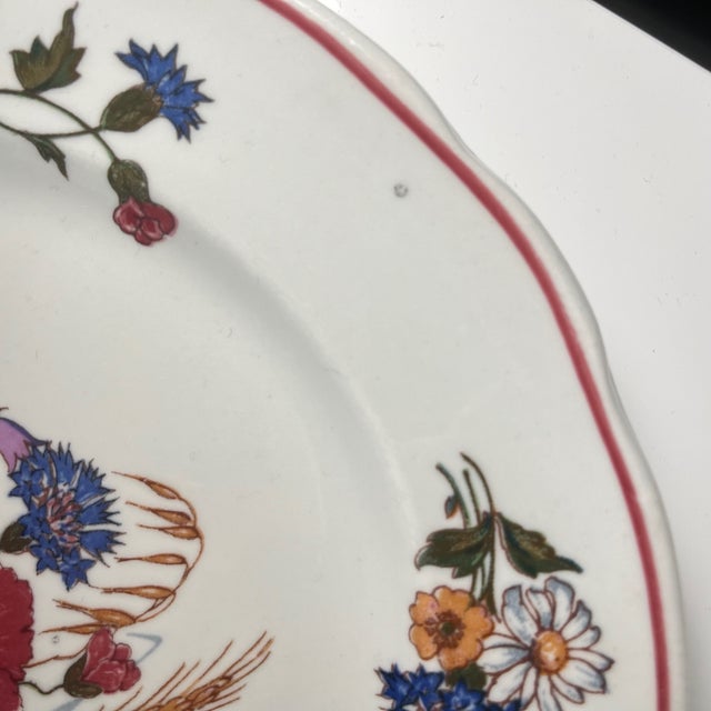 Ceramic Agreste Dinner Plates from Sarreguemines, 1980s, Set of 6 For Sale - Image 7 of 11