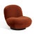 Contemporary Stevie Velvet Accent Chair - Rust/Black For Sale - Image 3 of 7