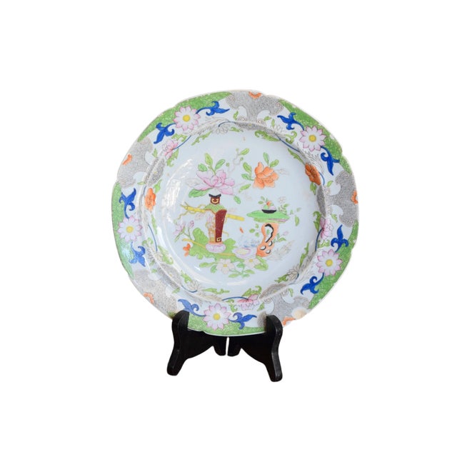Early 19th Century Georgian Mason's Ironstone Table & Flower Pot Pattern Plates Set For Sale - Image 14 of 16