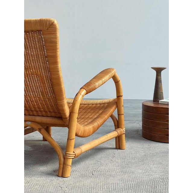 Wood Rattan Bamboo Armchair from Arco, Germany, 1960s For Sale - Image 7 of 17