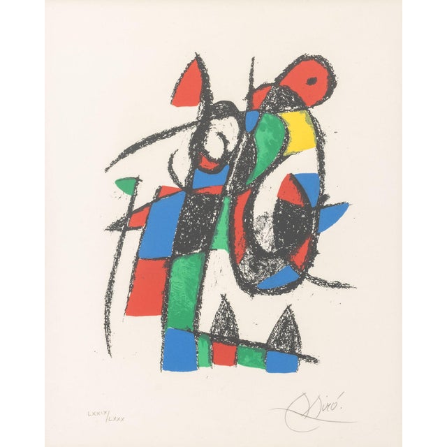 Joan Miro (Spanish, 1893-1983), "Lithograph II", Lithograph in Colors, 1975, from the "Lithographe II" series, published...