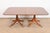 Wood Baker Furniture Style Georgian Banded Mahogany Triple Pedestal Extension Dining Table, Newly Refinished For Sale - Image 7 of 12