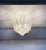 Ceiling Lamp with Frosted Carved Glass Leaves, 1990s For Sale - Image 10 of 14