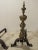Antique Brass & Iron Andirons - a Pair With Iron Dogs For Sale - Image 9 of 11