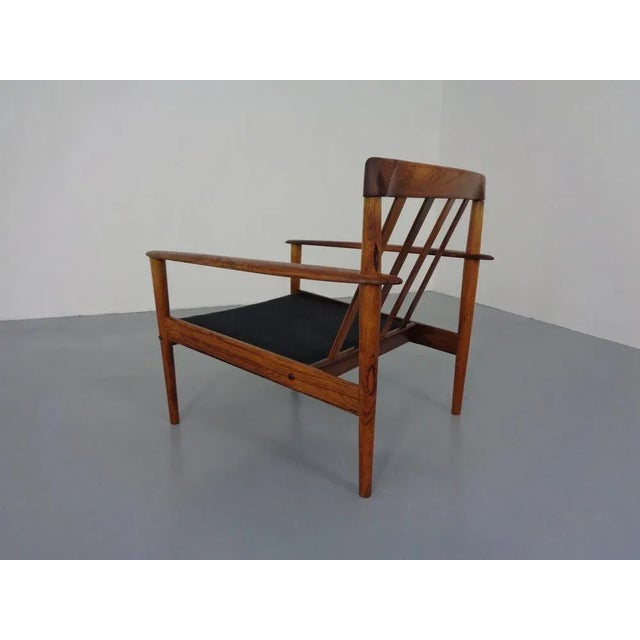 Danish Rosewood Model 56 Armchair by Grete Jalk for Poul Jeppesen, 1960s For Sale - Image 11 of 18