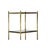 Neoclassical Vintage Brass Etagere With Five Granite Shelves For Sale - Image 3 of 4