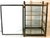 Hollywood Regency Brass Metal & Glass Square Footed Tabletop Curio Cabinet Vitrine For Sale - Image 10 of 12