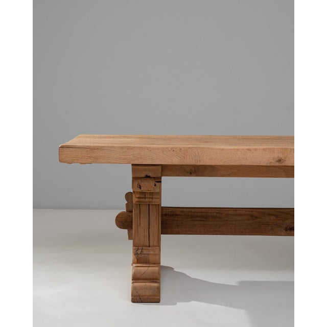 20th Century French Oak Trestle Dining Table For Sale - Image 18 of 18