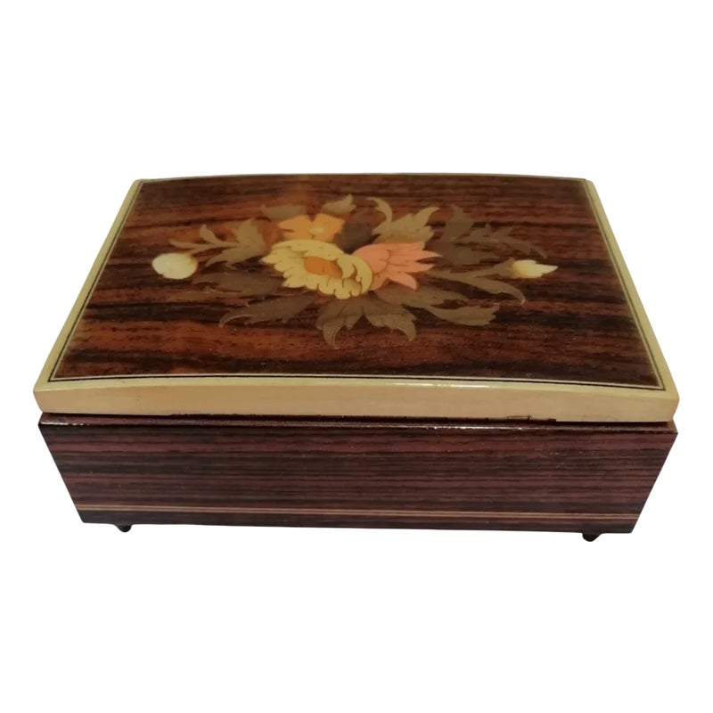 Music Jewelery Box With Thank You My Love Motif