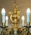Antique French Rococo Gold Gilt Brass Eight-Branch Cherub Chandelier, 1900s For Sale - Image 4 of 18