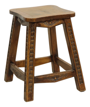 Vintage Wood Stool, 1950s
