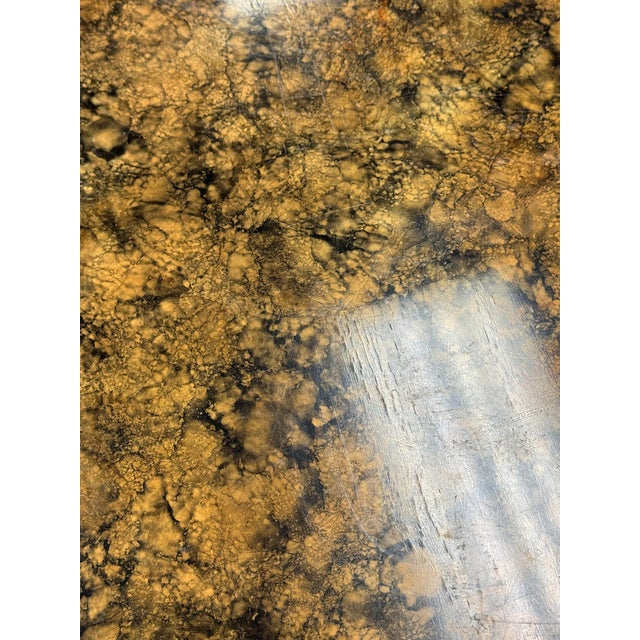 Vintage Henredon Faux Tortoise Shell Finish Server Cabinet For Sale - Image 14 of 16