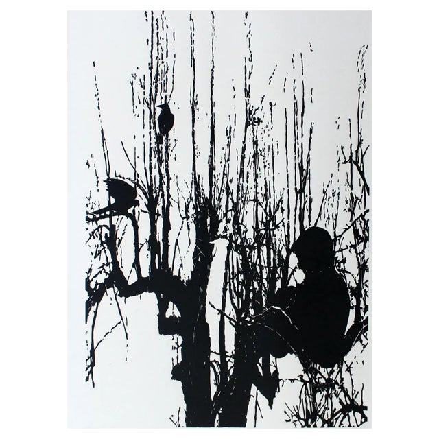Jolanta Babicz, Birds, 2013, Linocut For Sale
