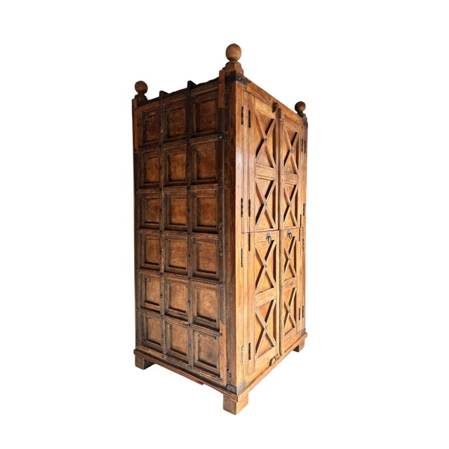 Wooden Wardrobe, 18th Century For Sale - Image 16 of 16