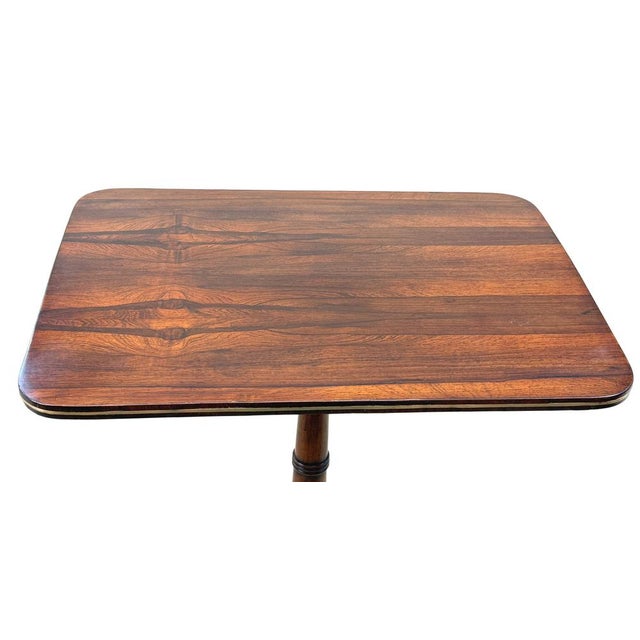 Regency Rosewood and Brass Strung Occasional Table, 1820 For Sale - Image 6 of 13