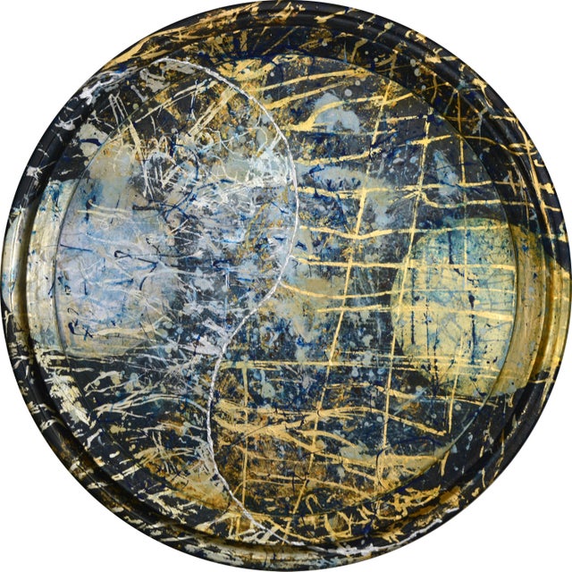 Blue Lola Vitelli, L'Estasi dell'Oro, 2021, Mixed Media For Sale - Image 8 of 8