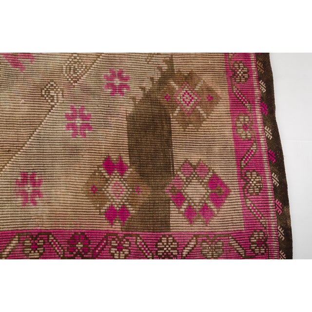 1950s Vintage Anatolian Wool Area Kilim For Sale - Image 5 of 10