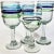 Handblown Coastal Goblets- Set of Four For Sale - Image 4 of 7