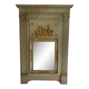 French Early 19th Century Louis Xvi Period Trumeau Mirror